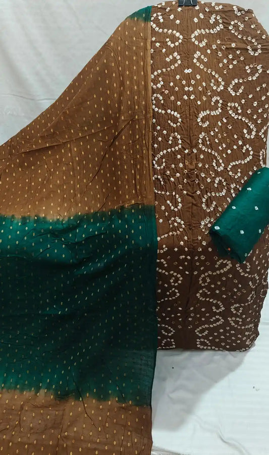 Cotton Bandhani Dress Material By ASC