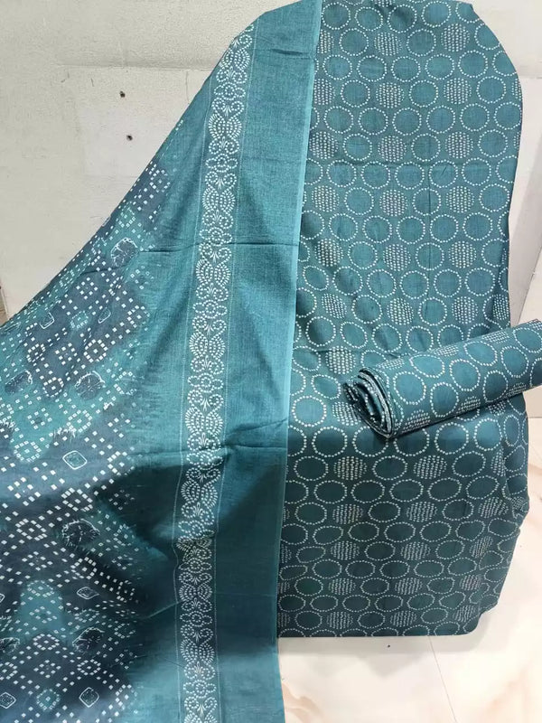 Unstitched cotton cord set top bottom ALL OVER  same print