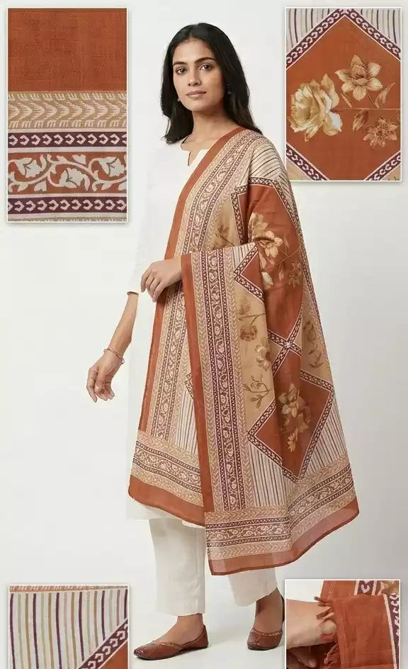 Mal Soft Cotton Namaazi Printed Dupatta - ASC Fashion Store