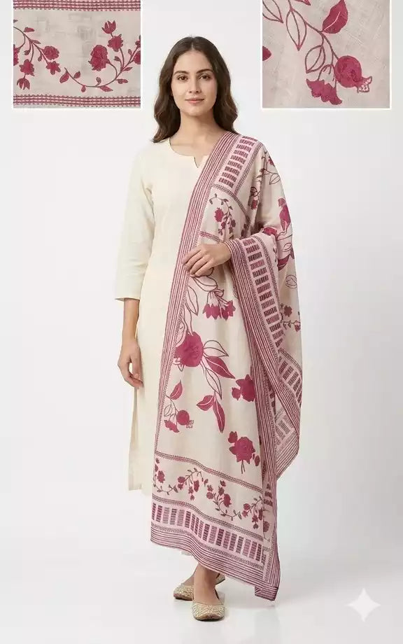 Mal Soft Cotton Namaazi Printed Dupatta