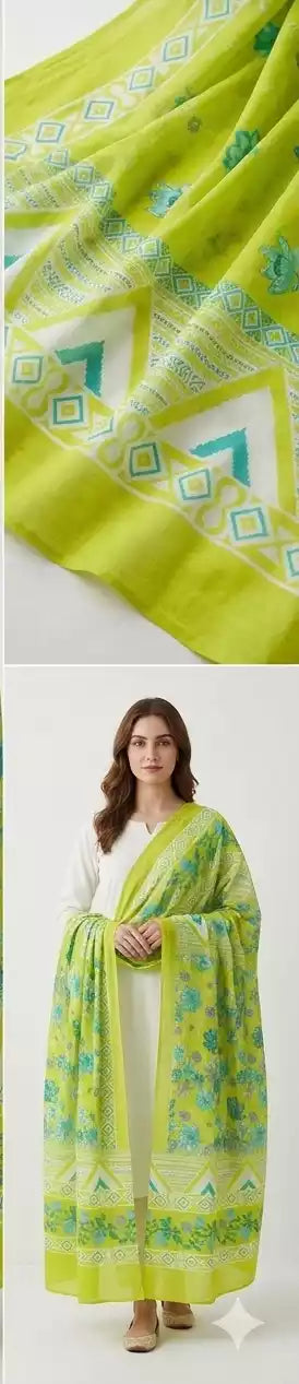 Mal Soft Cotton Namaazi Printed Dupatta