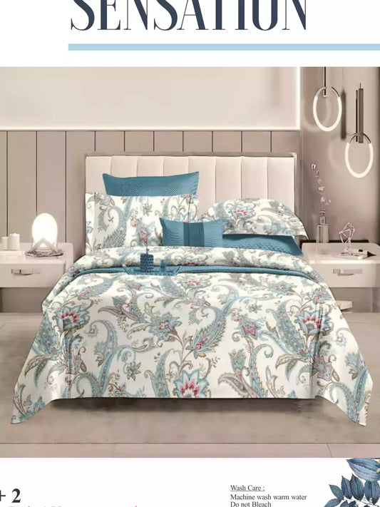 Queen Size Cotton Bedsheet (7x8 ft)