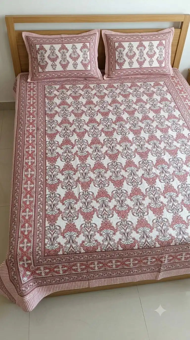 JAIPURI DOUBLE BEDSHEET (7x8 ft)