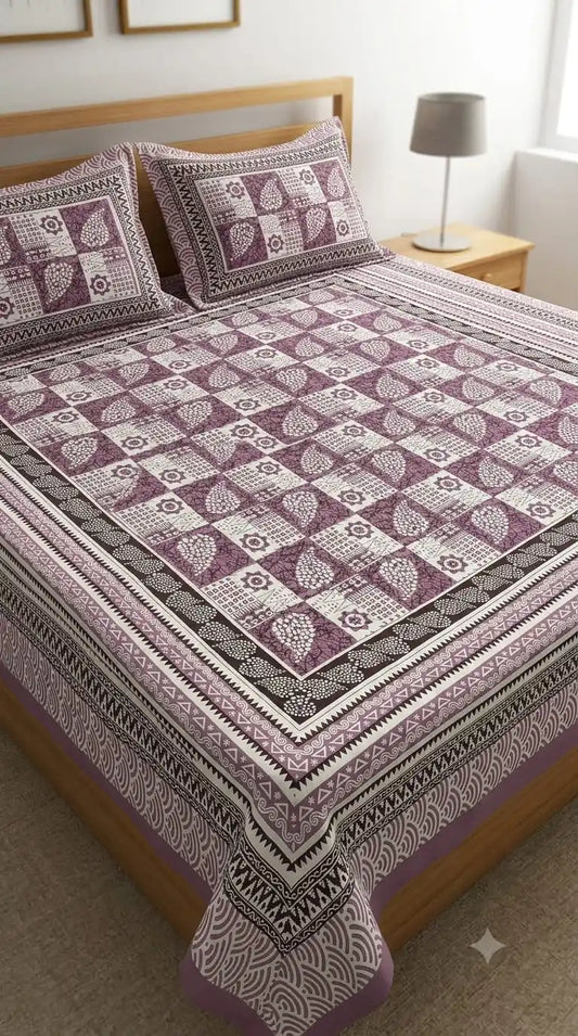 JAIPURI DOUBLE BEDSHEET (7x8 ft)