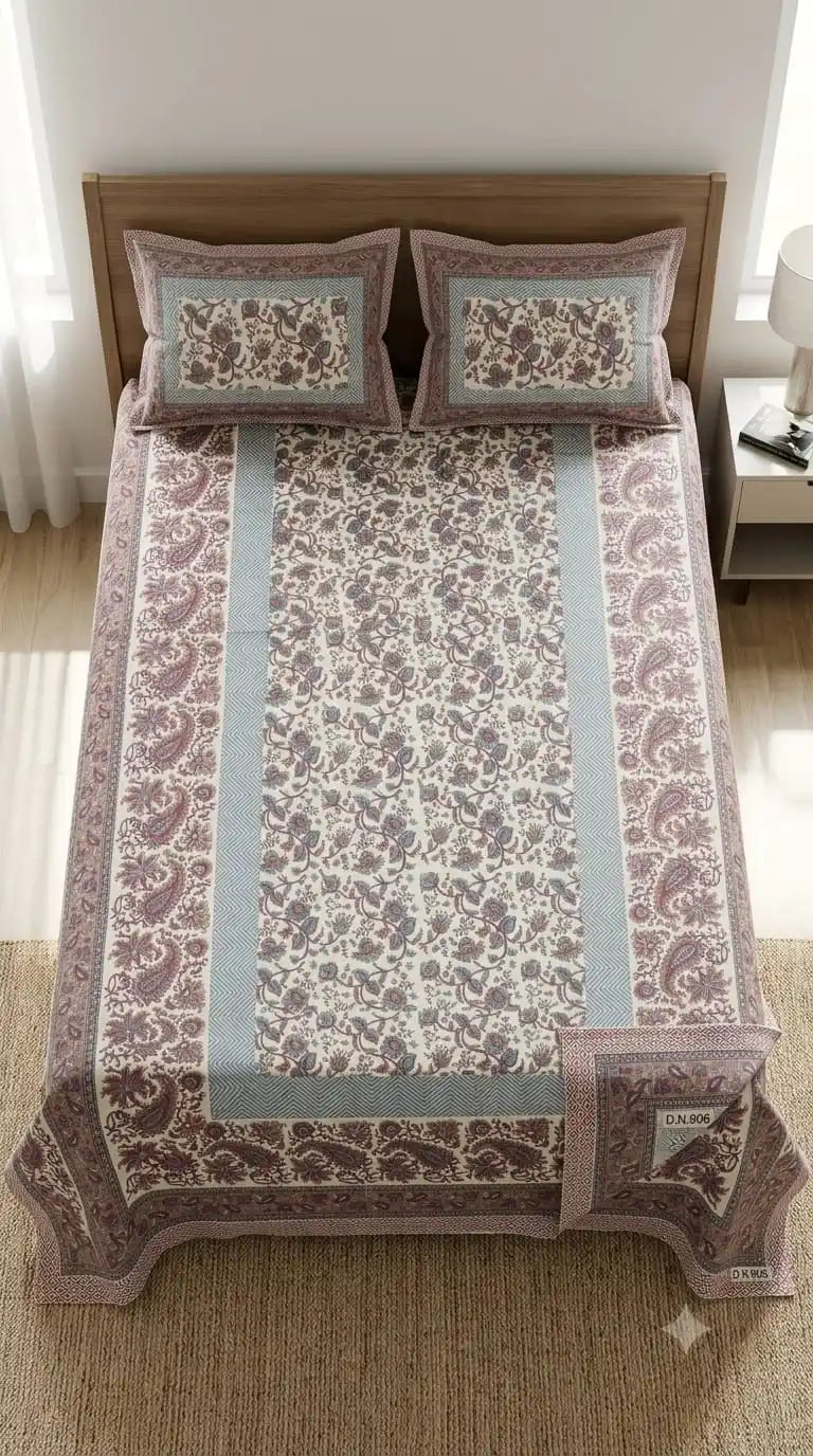 JAIPURI DOUBLE BEDSHEET (7x8 ft)