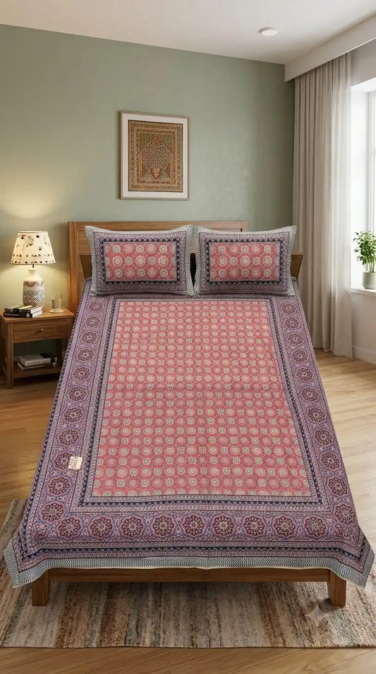 JAIPURI DOUBLE BEDSHEET (7x8 ft)