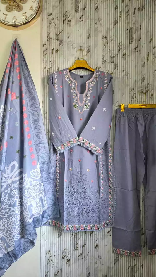 READYMADE RAYON DESIGNER SUIT