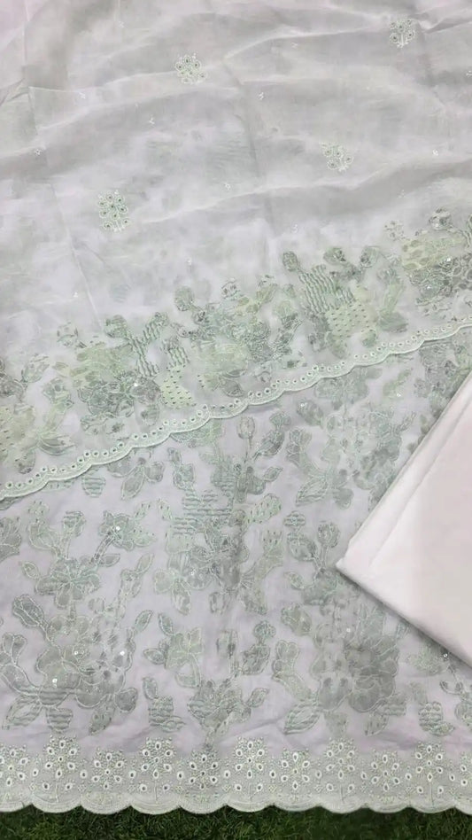 Unstitched cotton designer suit