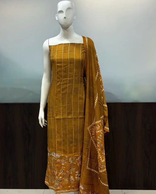 Unstitched Maslin Designer Suit