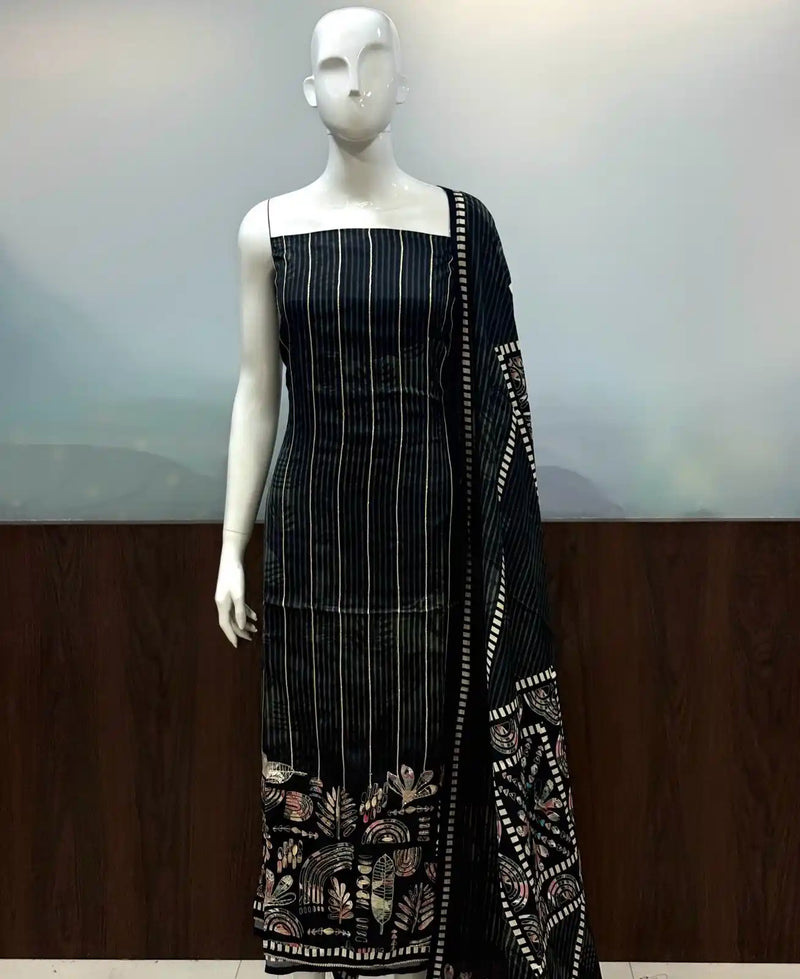 Unstitched Maslin Designer Suit