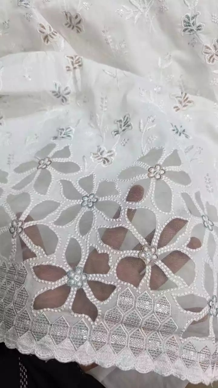 Non-Catalogue Pakistani Unstitched Cotton Suit