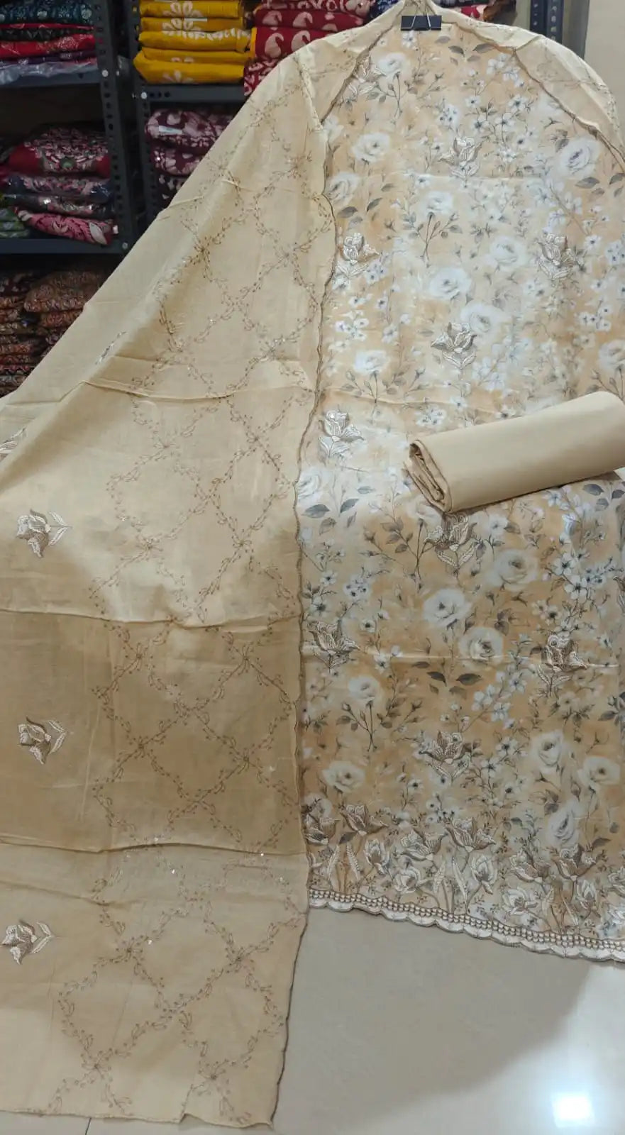 Non Catalogue Designer Cotton Suit By ASC