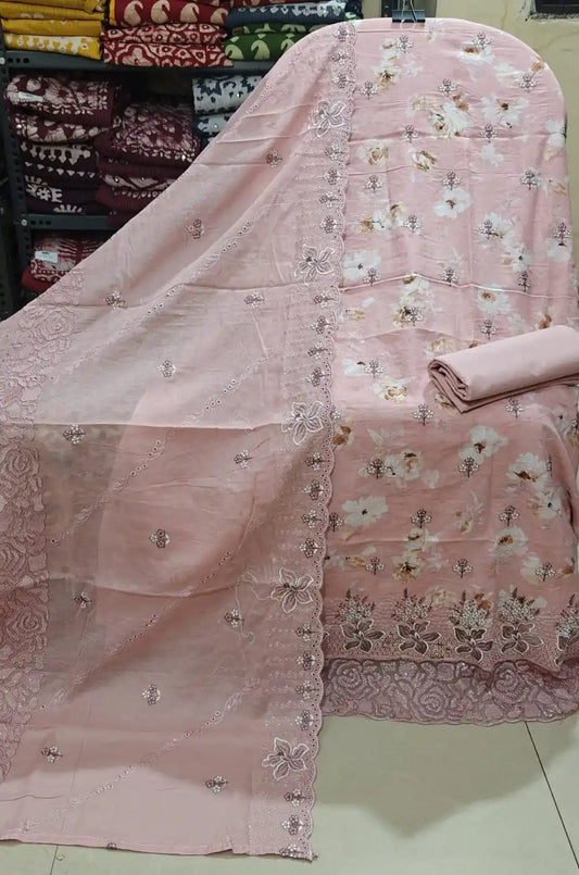 Premium Heavy Embroidered Cotton Suit Pakistani Style By ASC
