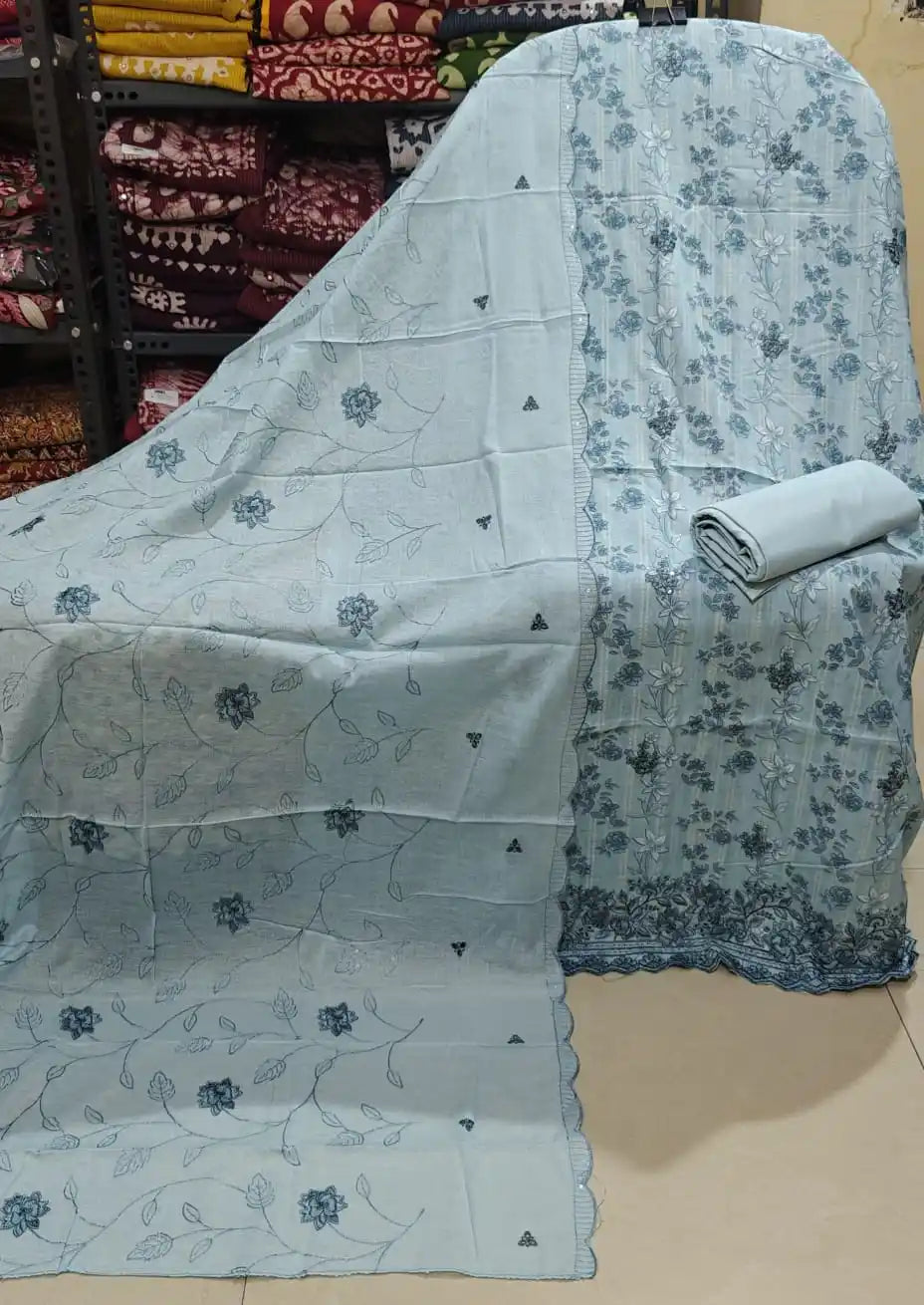 Designer Pakistani Cotton Dress Material By ASC