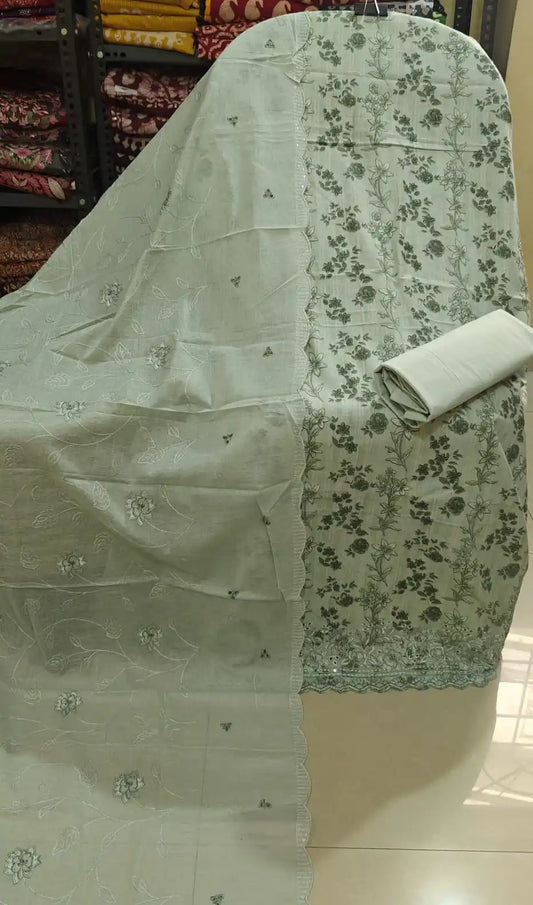 Pakistani Cotton Unstitched Suit Material By ASC