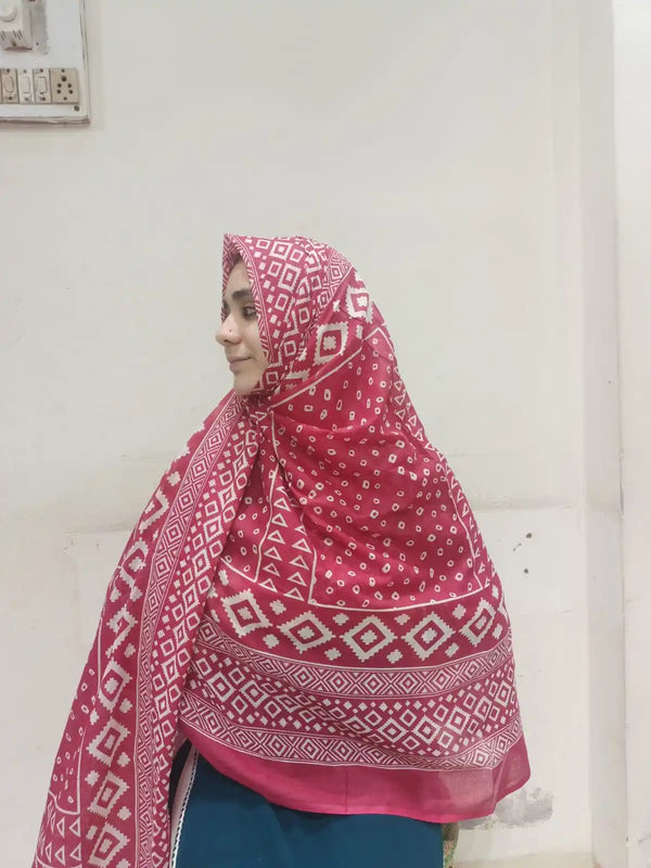 Mal Cotton Print Namaazi Dupatta