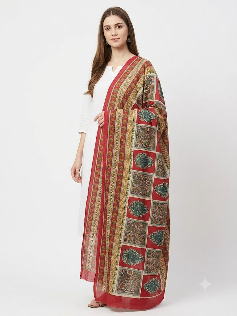 Mal Soft Cotton Namaazi Printed Dupatta