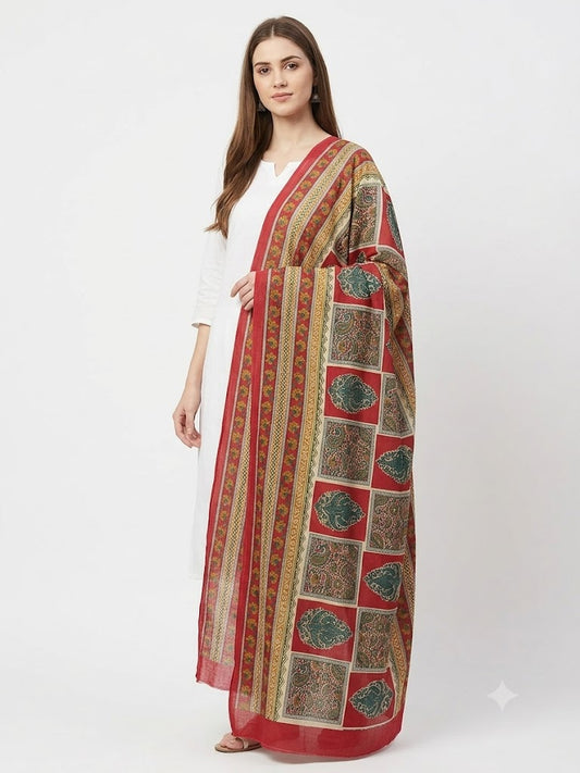 Mal Soft Cotton Namaazi Printed Dupatta
