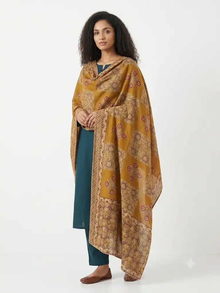 Mal Soft Cotton Namaazi Printed Dupatta