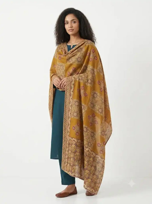 Mal Soft Cotton Namaazi Printed Dupatta