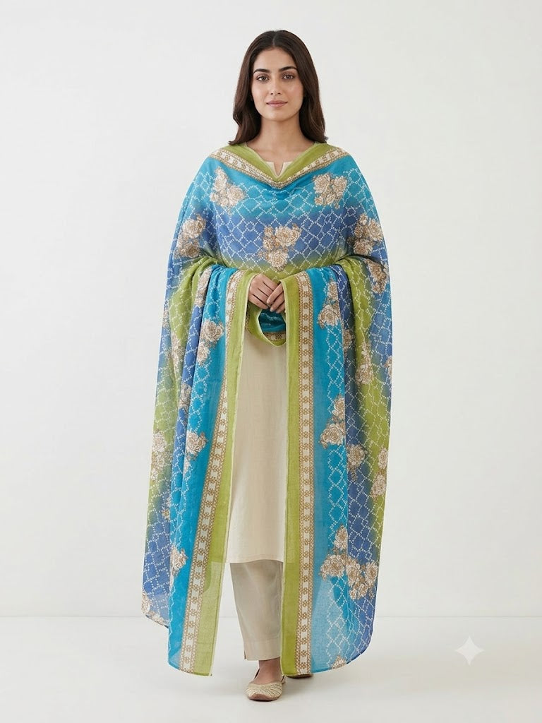 Mal Soft Cotton Namaazi Printed Dupatta