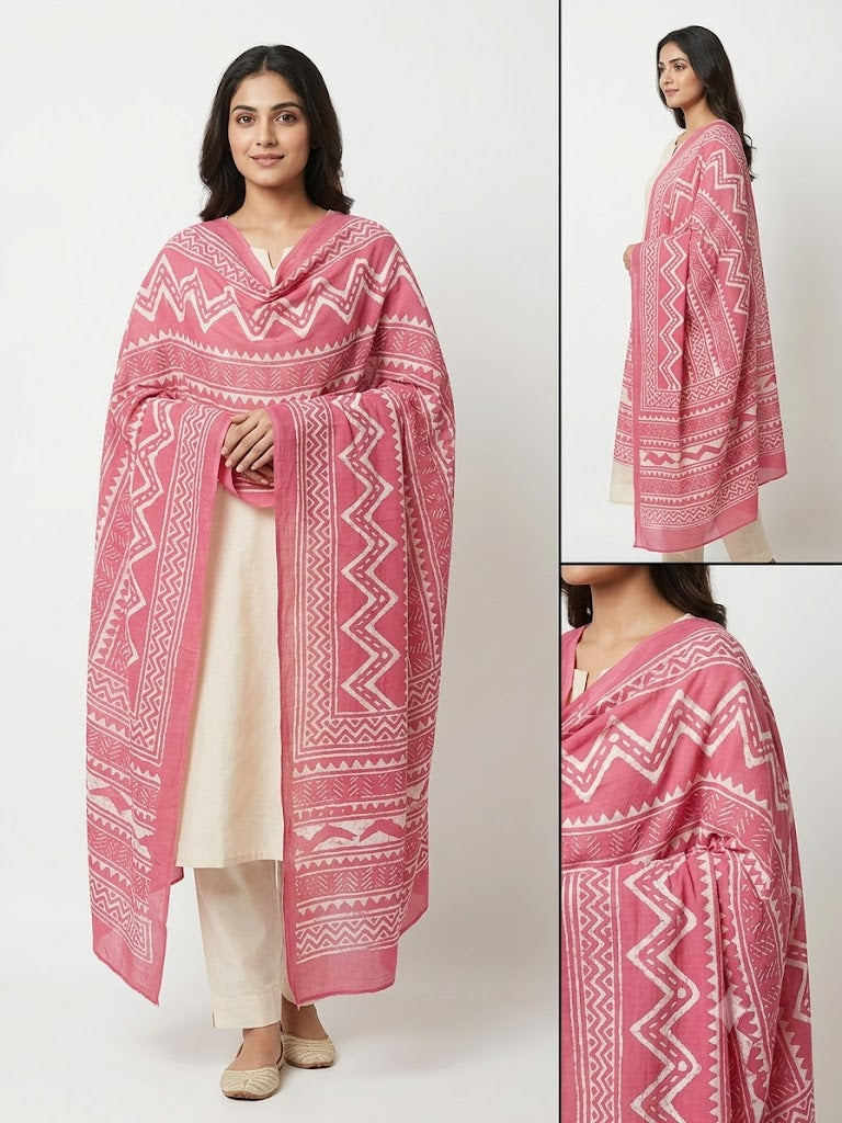 Mal Soft Cotton Namaazi Printed Dupatta