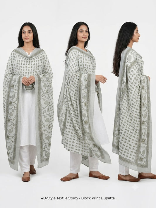 Mal Soft Cotton Namaazi Printed Dupatta