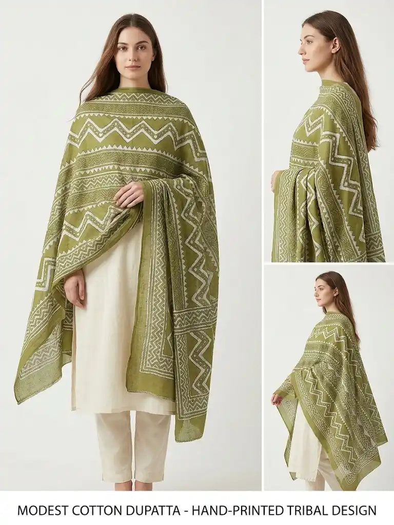 Mal Soft Cotton Namaazi Printed Dupatta
