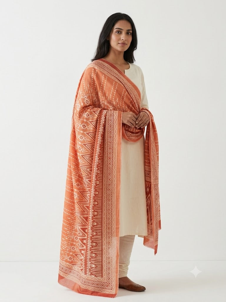 Mal Soft Cotton Namaazi Printed Dupatta