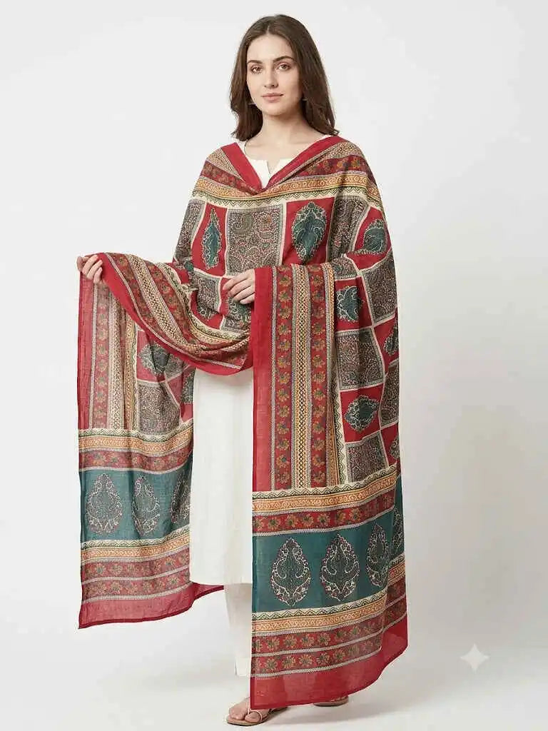 Mal Soft Cotton Namaazi Printed Dupatta