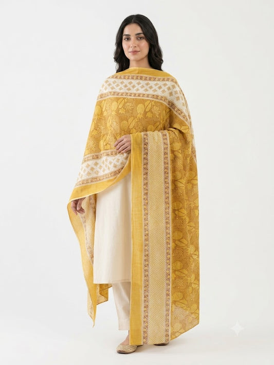 Mal Soft Cotton Namaazi Printed Dupatta
