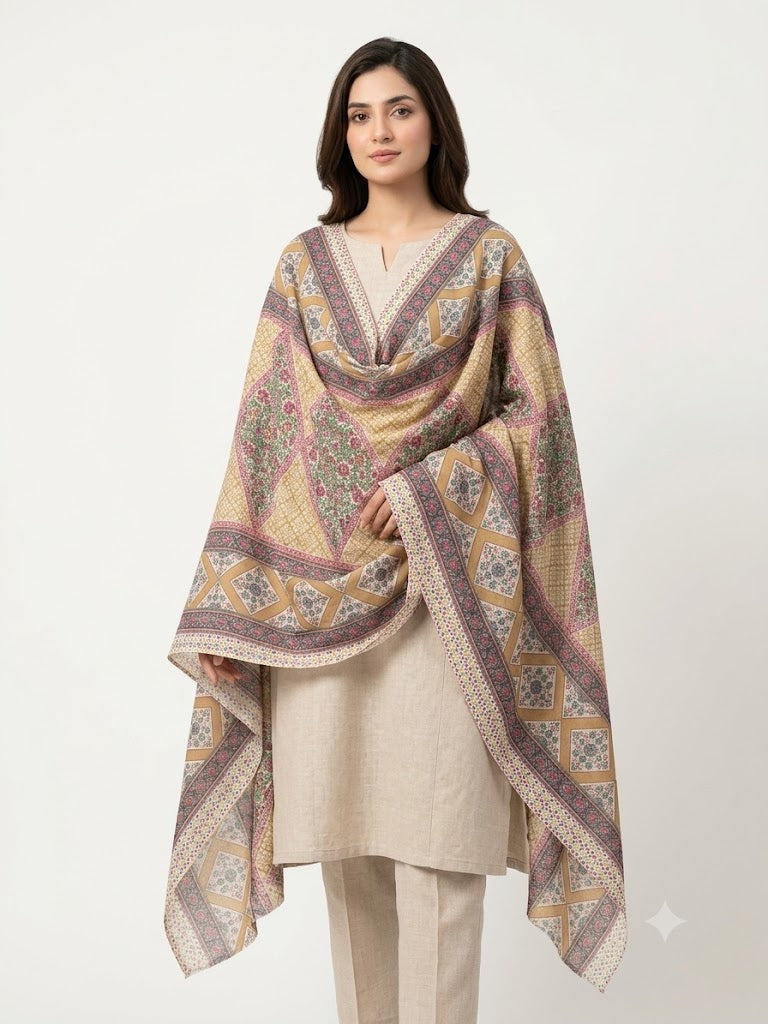 Mal Soft Cotton Namaazi Printed Dupatta