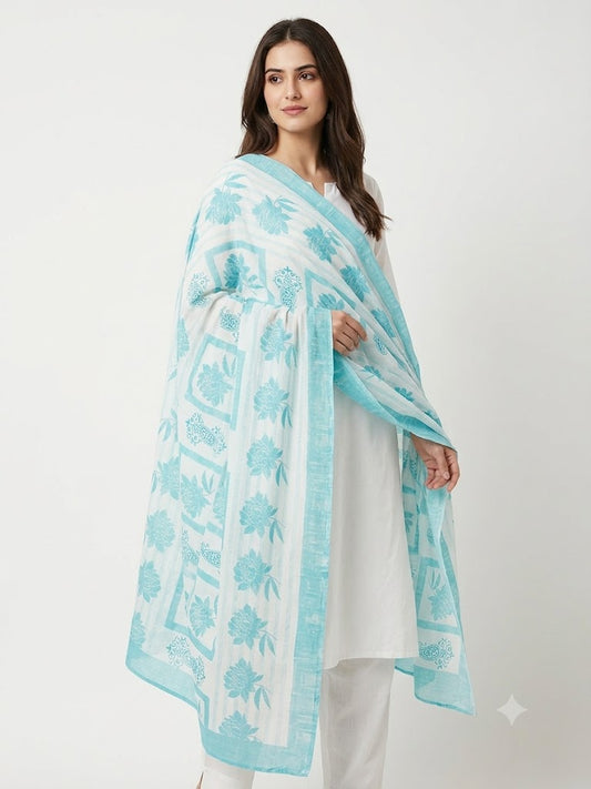 Mal Soft Cotton Namaazi Printed Dupatta