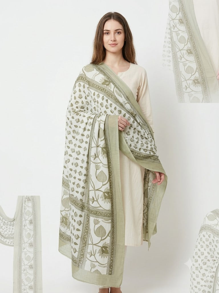 Mal Soft Cotton Namaazi Printed Dupatta