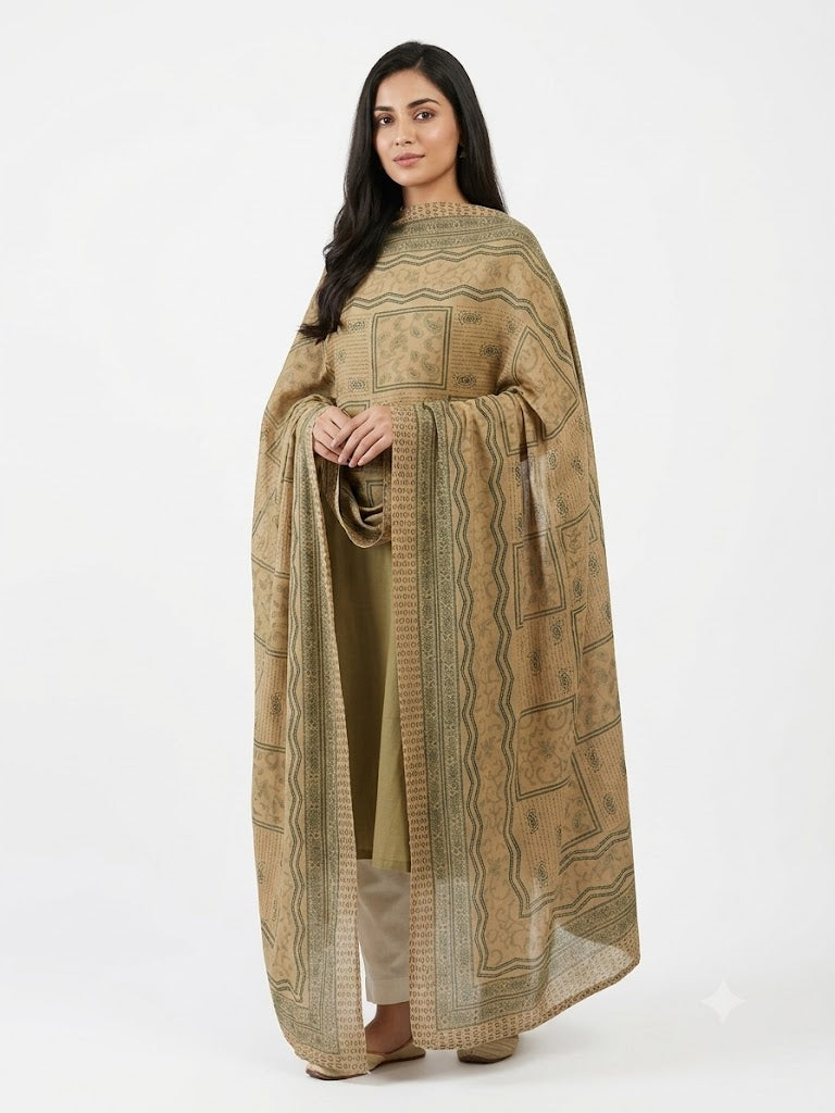 Mal Soft Cotton Namaazi Printed Dupatta