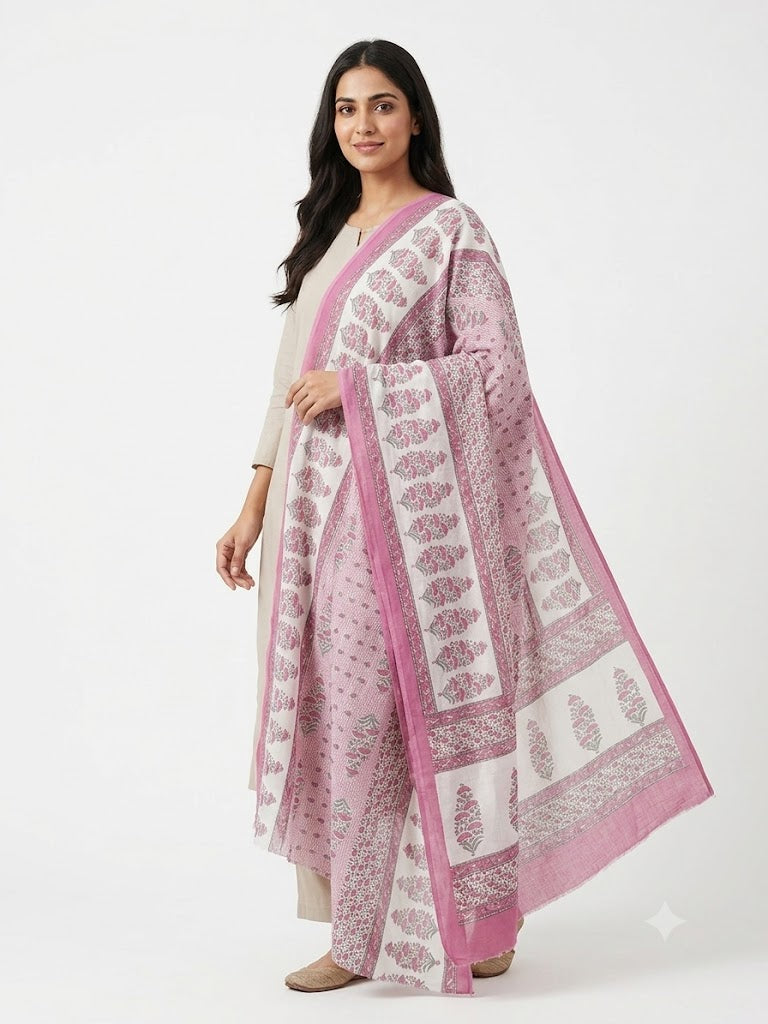 Mal Soft Cotton Namaazi Printed Dupatta