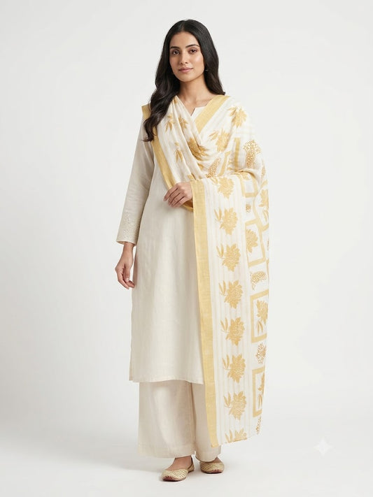 Mal Soft Cotton Namaazi Printed Dupatta