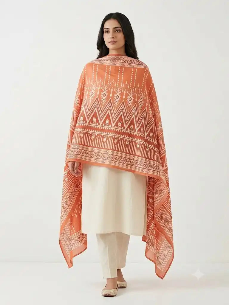 Mal Soft Cotton Namaazi Printed Dupatta