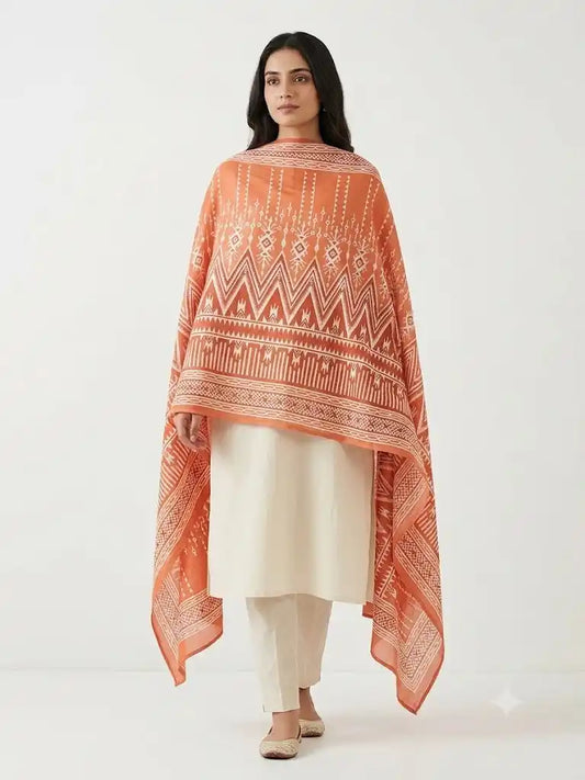 Mal Soft Cotton Namaazi Printed Dupatta