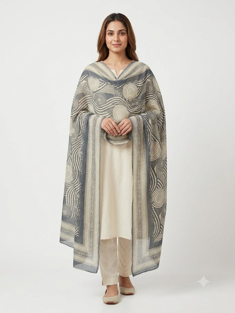 Mal Soft Cotton Namaazi Printed Dupatta
