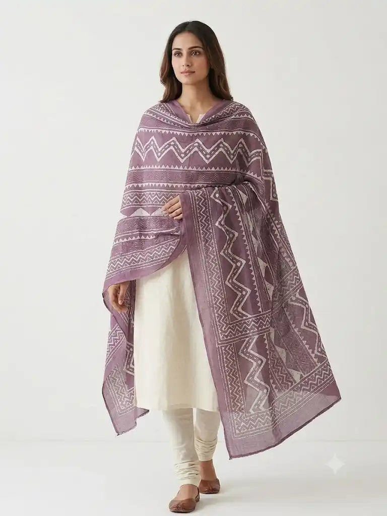 Mal Soft Cotton Namaazi Printed Dupatta