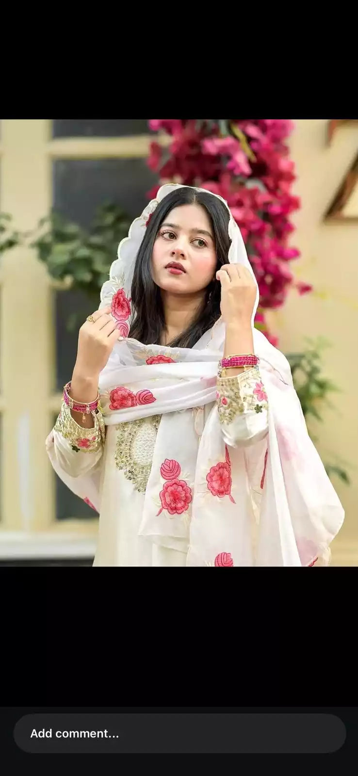 Farshi Designer Suit With Cutwork Embroidery & Farshi Salwar