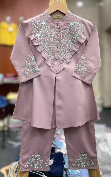 Girls Stylish Rayon Tunic Co-Ord Set by ASC