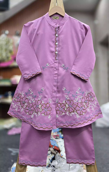 Girls soft Rayon cotton premium Quality Cross Stitched Embroidery Cord sets