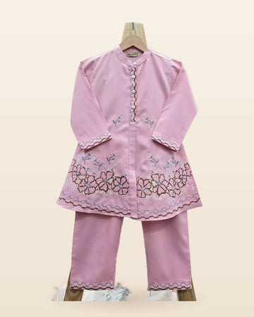 Girls soft Rayon cotton premium Quality Cross Stitched Embroidery Cord sets
