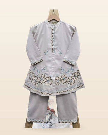 Girls soft Rayon cotton premium Quality Cross Stitched Embroidery Cord sets