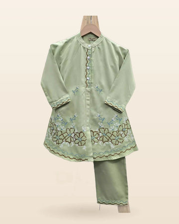Girls soft Rayon cotton premium Quality Cross Stitched Embroidery Cord sets