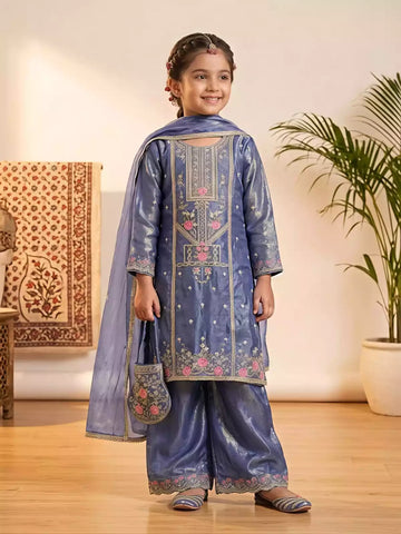 Girls Jimmy Choo Chic Embroidered Suit Set with Purse by ASC