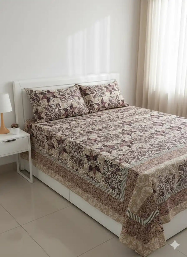 SINGLE BEDSHEETS WITH 2 PILLOW COVERS
