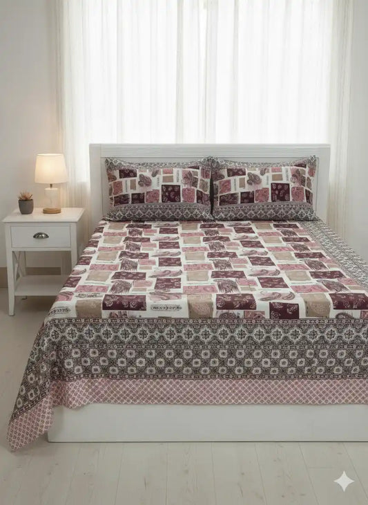 SINGLE BEDSHEETS WITH 2 PILLOW COVERS